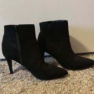 Black Unisa Heeled Boots Pointed Toe